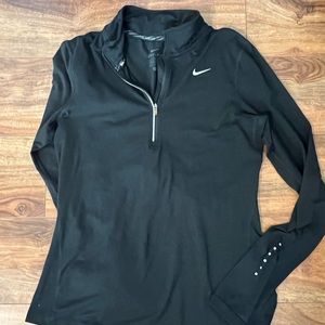 Nike dri-fit black quarter zip